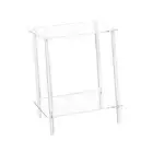 Clear Acrylic Side Table End Table Small Bedside Table for Bedroom Bedside