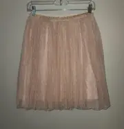 NEW GIRLS CAT & JACK PINK GOLD SPARKLY TULLE SKIRT SIZE L 10-12