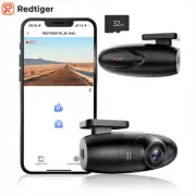 REDTIGER Front Dash Cam 1080P Smart Dash Camera WiFi G-Sensor 360° for Cars