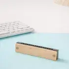 DIY White Embryo Wooden 16 Holes Little Harmonica Kids Educational ToyC9