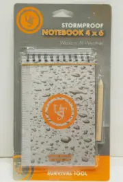 Stormproof UST Notebook 4x6 All Weather Emergency Disaster Tactical Preparedness