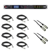 dbx DriveRack PA2 Loudspeaker System + 8x 20' & 1x 50' XLR Cables