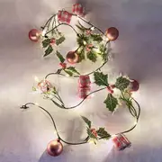Christmas String Lights 3M 20LEDs Pine Conifer Hanging Lights for Xmas Tree Indoor Home Decor -Style 3