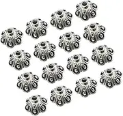 [STOBOK] Diy Bead Bracelet Earrings Kit Lily Bead Caps Pendants Adult Craft Supplies