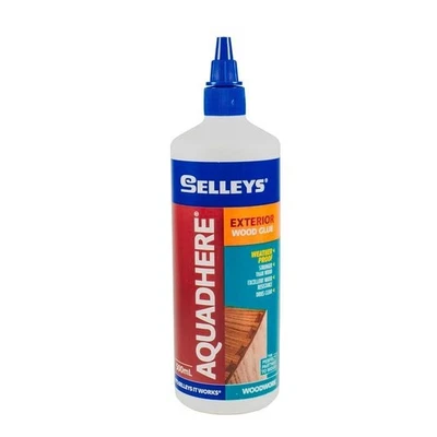Selleys 500mL Aquadhere PVA Wood Glue Exterior Adhesive Weather Resistant