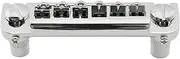 [Musiclily] Pro 52.5mm Badass Style Adjustable Wraparound Bridge Tailpiece for Epiphone Les Paul Junior LP Style Guitar, Chrome
