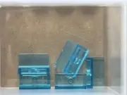 LEGO Parts - Trans-Light Blue Panel 1 x 2 x 1 - No 4865b - QTY 5