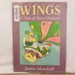 二手書📗英文繪本WINGS: A TALE OF TWO CHICKENS//JAMES MARSHALL//幽默