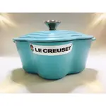 LE CREUSET 山茶花鑄鐵鍋 (花鋼頭) 最新霧面晴空藍（SUGAR BLUE 霧面 甜心藍）