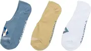 [Converse] Women's Iridescent Flat Knit No-Show Socks 3 Pack