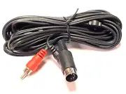 5 PIN DIN to Standard RCA Plugs - Dual Audio Patch Cable 15' 4H2-150 1 pc