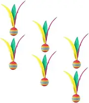 Totority Fun Badminton Toys for Boys and Girls 6pcs Set for Courtyard Games Coordination