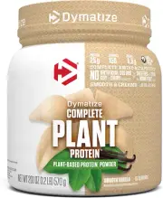 Dymatize Vegan Plant Protein, Smooth Vanilla, 25G Protein, 4.8G Bcaas, Complete
