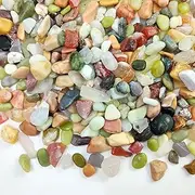 FANTIAN 2 Pounds Pebbles for Plants, 3/8 Inch Succulent Rocks, Decorative Polished River Rocks for Plants Indoor, Vases, Cactus Planters, Bird Bath, Craft and Fairy Garden