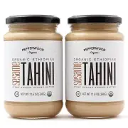 Organic Ethiopian Sesame Tahini Paste - Hulled - Stone-Ground Unsalted Gluten...