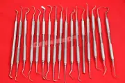 17 EA Tooth Scraper Dental Calculus Remover Plaque Tartar Scaler Explorer Probe
