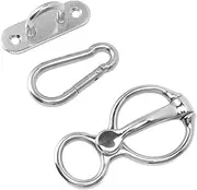 Heavy Duty Horse Tie, Tainless Steel Half Round Horse Training Equipment Safe Horse Accessories for Pulling Back