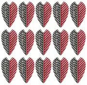 5 New Sets Harrows Vortex Dart Flights - Ships w/ Tracking - Red Silver