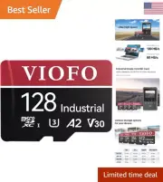 High Speed 128GB microSD Card - Industrial Grade - Ultra HD 4K Video Recording