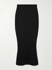 [Jacquemus] Jacquemus - Escala Jersey Maxi Skirt - Black - large large Black