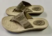 CLIFFS BY WHITE MOUNTAIN Women's Cienna Mini Wedge Flip Flop Sandal - 8.5M - NEW