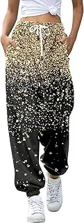 [Generic] Women's Casual Pants High Waist Self Tie Pants High Waisted Yoga Pants with Pockets Womens Long Pants for Work