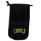 Gherkins Are Cucumbers Evil - Novelty Mitt Oven Gloves Kitchen Chef BBQ Mitts