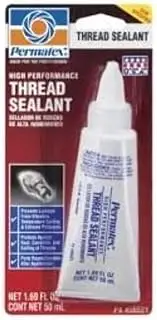 Permatex 56521 High Performance Thread Sealant, 50 mL, White