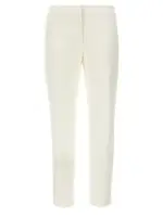 [Mcqueen] Mcqueen-Crepe Pantaloni Bianco-Donna 44IT