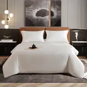 White Bamboo Lyocell Duvet Set in Snow