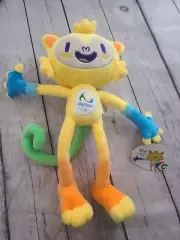 RIO Summer Olympic Brazil Plush Mascot Venecius Stuffed Doll Yellow Monkey 2016