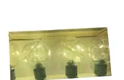 Patio Party String Light Set 6’ Indoor Outdoor 3-AA Batteries 10 LED 2” Globes