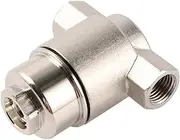 Garden Gardening 1/4" Thread High Pressure Misting System Water Filter 3/8" Pipe Non-Slip Lock Interface Watering Pump Metal Filter Irrigation Fittings (Color : Silver)