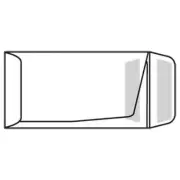 #DV-34 Open End Bank Deposit Envelopes, 3-3/4" x 7", 24# White, Drive-In Teller