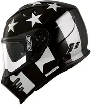 Simpson Venom Stingrae, full face helmet , color: Black/Silver , size: M