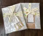 West Elm Organic Cotton Pillow Sham Frost Gray Scroll Arabesque Standard Set 2