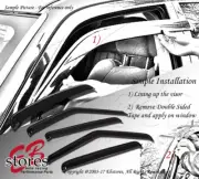 Outside Mount Rain Guards Visor Sun roof Deflector 5pc Fit Kia K9 K900 2013-2016 (for: Kia)