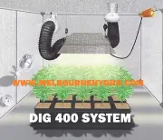400w DIGITAL Ballast Grow Light and Ventilation System Hydroponic Tent combo