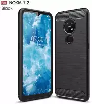 NOKIA 2.3/ 5.3/ 6.2/ 7.2 -Shockproof Protective Carbon TPU Cover Anti Knock Case