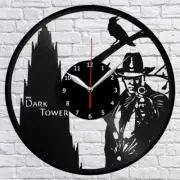 Dark Tower Stephen King Vinyl Record Wall Clock Fan Art Home Decor 12" 30cm 1094