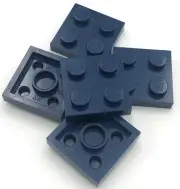 Lego 5 New Dark Blue Plates 2 x 2 Stud Pieces Parts