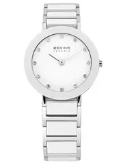 Bering 11429-754 White Dial Silver Stainless Steel Womens Watch