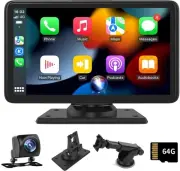 [2023 Upgrade] Portable Car Stereo with Wireless Carplay & Android Auto, 7" T...