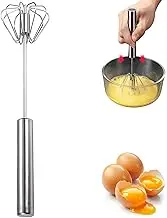 Stainless Steel Mini Whisk, 10.63x2.76, Semi-Automatic, Rotary for Cooking, Kitchen