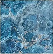 Marble Stone Blue Decorative Pure Premium Dinner Napkins Striped Napkins Washable Kitchen Cloth Reusable para servilletas 20 x 20in Set of 6