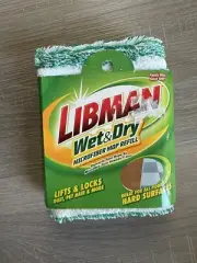 New Libman Wet and Dry Microfiber Mop Refill J46 Marble Tile Wood Stone Vinyl