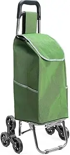 Lightweight, Shopping Trolley Folding Shopping Trolley Grocery Cart with WheelsFolding Shopping Cart, Stair Climbing Cart Luggage Cart with Wheels Detachable Backpack/Storage Bag