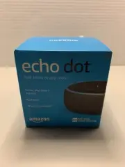 2018 Amazon Echo Dot 3rd Generation Smart Speaker Charcoal Brand New Sealed