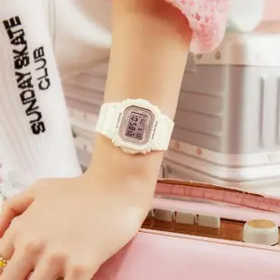 【CASIO 卡西歐】BABY-G 春季色彩方形女錶電子錶 畢業禮物(多色任選一款)