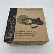 The Pampered Chef Springform Pan Set #1540 New in Box w/ Heart & Bundt Insert